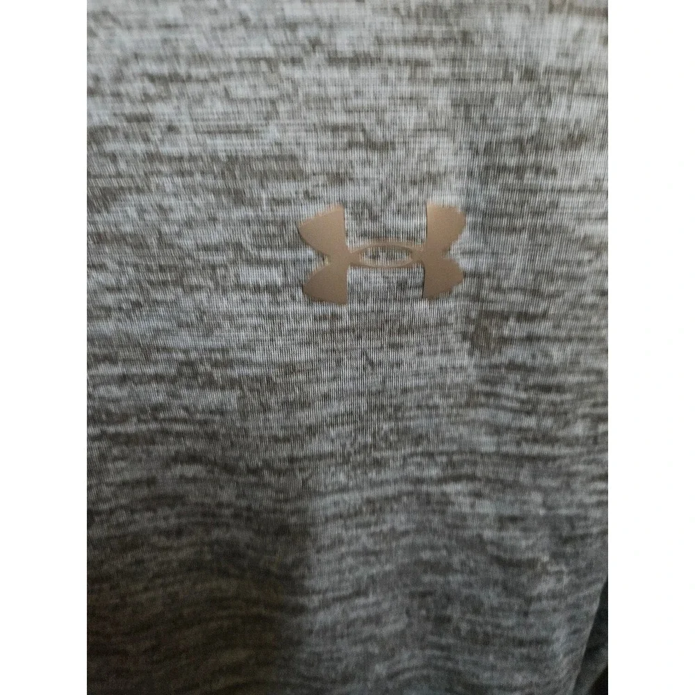Under Armour Mens ColdGear Hoodie Space Dye Navy‎ Blue Heathered Pullover Small